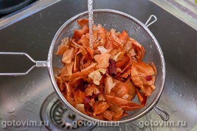 Яйца в луковой шелухе Яйца в луковой шелухе