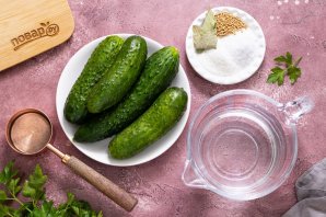 Огурцы с горчицей