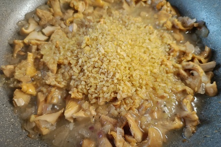 Булгур с лисичками и сметаной Булгур с лисичками и сметаной