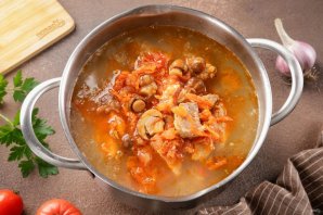 Рассольник с солёными грибами Рассольник с солёными грибами
