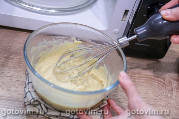 Заварной крем с яблочным пюре в микроволновке Заварной крем с яблочным пюре в микроволновке