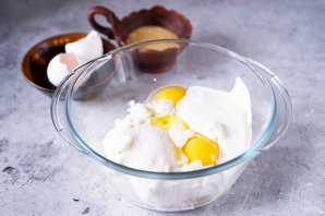 Творожная запеканка с кукурузной крупой Творожная запеканка с кукурузной крупой