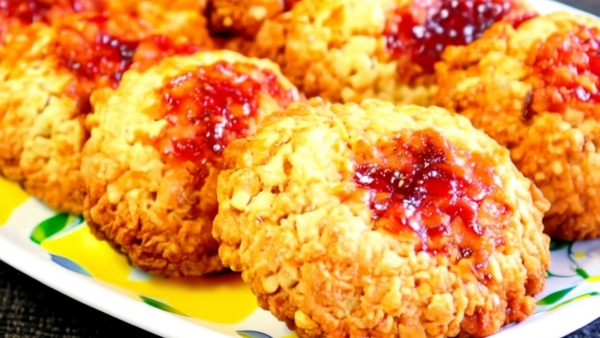 Ароматное печенье с джемом за 12 минут. Выглядит по-домашнему, а на вкус — настоящее чудо! Ароматное печенье с джемом за 12 минут. Выглядит по-домашнему, а на вкус — настоящее чудо!