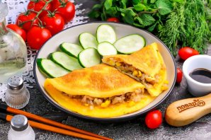 Рис в яичной обёртке "Омурайсу" Рис в яичной обёртке "Омурайсу"