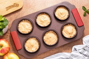 Маффины с яблоками Маффины с яблоками