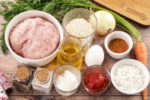 Тефтели с луком и морковью Тефтели с луком и морковью