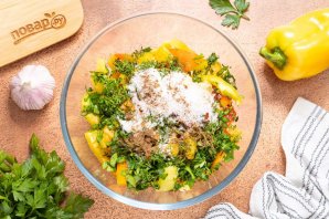 Салат с болгарским перцем на зиму Салат с болгарским перцем на зиму