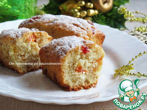 Творожный штоллен с кумкватом, вишней, курагой Творожный штоллен с кумкватом, вишней, курагой