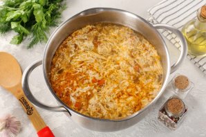 Гречневый суп на бульоне с яйцом Гречневый суп на бульоне с яйцом