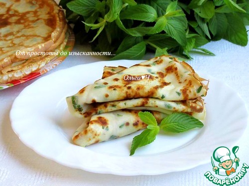 Блинчики с мятой