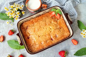 Клубничный пирог с пахтой Клубничный пирог с пахтой