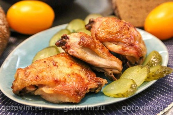 Куриные бедра в рассоле, запеченные в духовке Куриные бедра в рассоле, запеченные в духовке