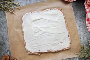 Шоколадный меренговый рулет Шоколадный меренговый рулет