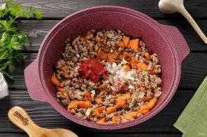 Тушеная картошка с фаршем Тушеная картошка с фаршем