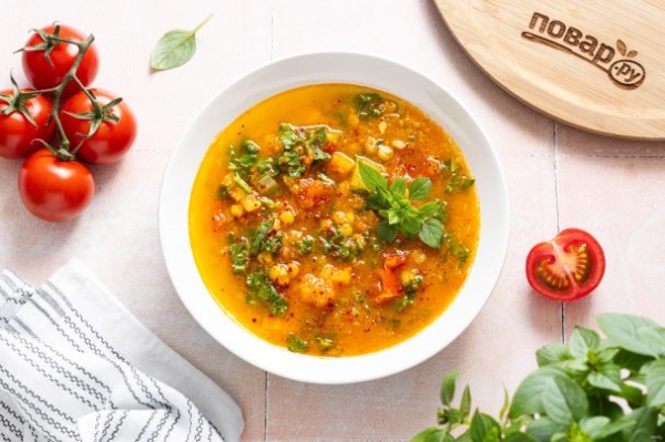 Суп с чечевицей Суп с чечевицей