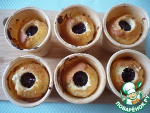 Капкейки в вафельных стаканчиках "Нетающее мороженое" Капкейки в вафельных стаканчиках "Нетающее мороженое"