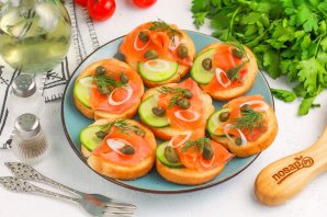 Брускетты в аэрогриле