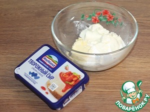 Кекс с кремом из творожного сыра