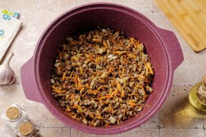 Картофель с фаршем и рисом Картофель с фаршем и рисом