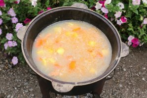 Уха на костре из лосося Уха на костре из лосося