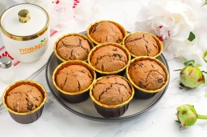 Шоколадные маффины с шоколадной крошкой Шоколадные маффины с шоколадной крошкой