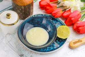 Глазурь для кулича из сгущенки Глазурь для кулича из сгущенки
