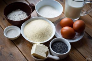 Манник с маком на молоке в духовке Манник с маком на молоке в духовке