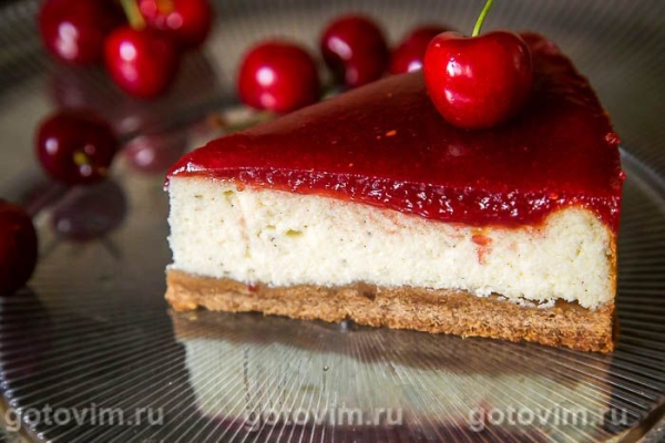 Чизкейк с клубничным желе в духовке