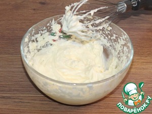 Кекс с кремом из творожного сыра