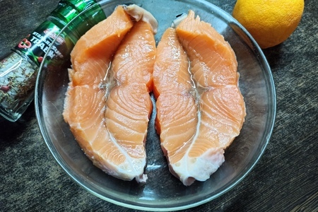 Сёмга, запеченная с апельсинами