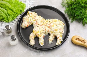 Крабовый салат "Белая лошадь"