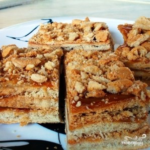 Пирожное с варёной сгущёнкой Пирожное с варёной сгущёнкой