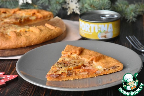 Томатная галета с тунцом