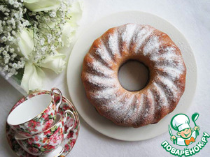 Творожно-шоколадный кекс с алычой Творожно-шоколадный кекс с алычой