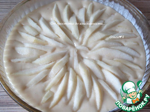 Имбирный пирог с грушами