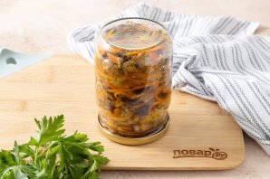Баклажаны по-корейски с грибами Баклажаны по-корейски с грибами