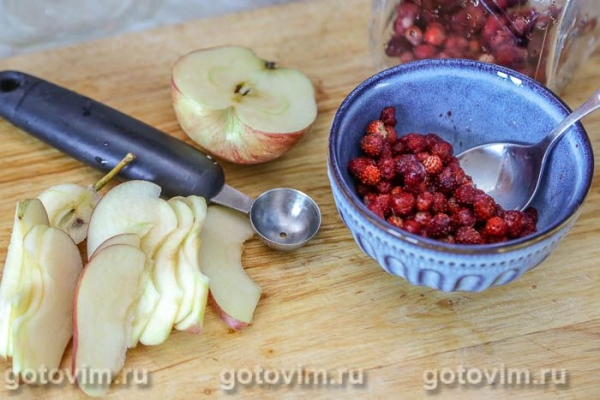 Компот из земляники с яблоками на зиму Компот из земляники с яблоками на зиму