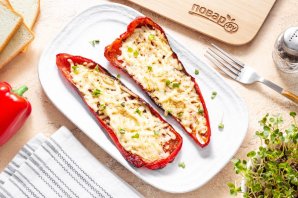 Жареный перец с сыром Жареный перец с сыром