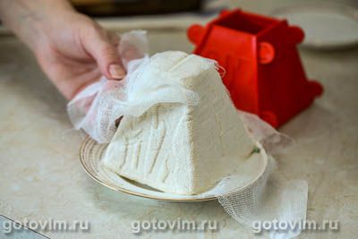 Творожная пасха с банановым кремом Творожная пасха с банановым кремом