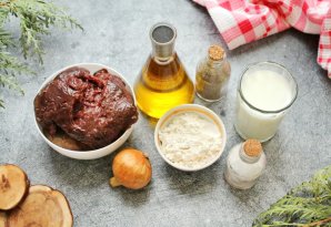 Печень по-строгановски с молоком Печень по-строгановски с молоком