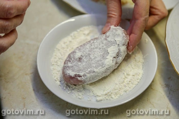 Зразы с начинкой из соуса бешамель с грибами Зразы с начинкой из соуса бешамель с грибами