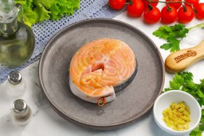 Семга со шпинатом