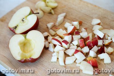 Панкейки с яблоками