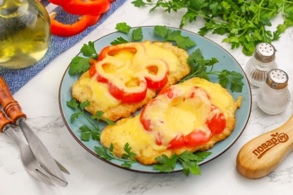 Куриные отбивные с перцем Куриные отбивные с перцем