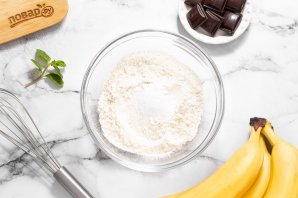 Блины с шоколадом и бананом