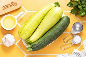 Жареные кабачки с чесноком на зиму
