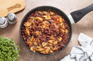 Красная фасоль с грибами Красная фасоль с грибами