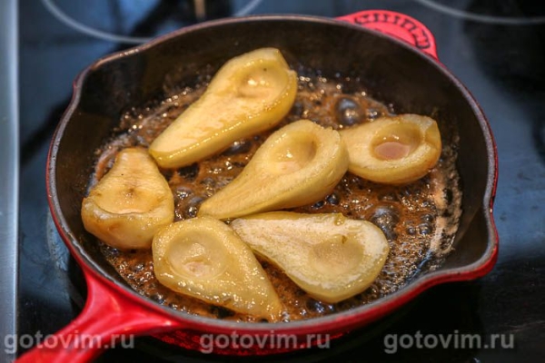 Утка с грушами в карамели