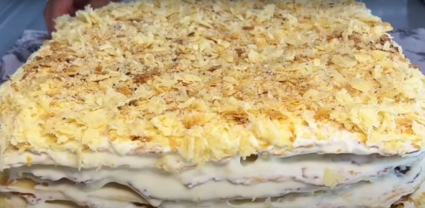 Хрустящий Наполеон за 25 минут. Такой в магазине не купишь Хрустящий Наполеон за 25 минут. Такой в магазине не купишь