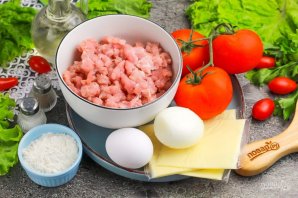 Котлеты с сыром и помидорами Котлеты с сыром и помидорами